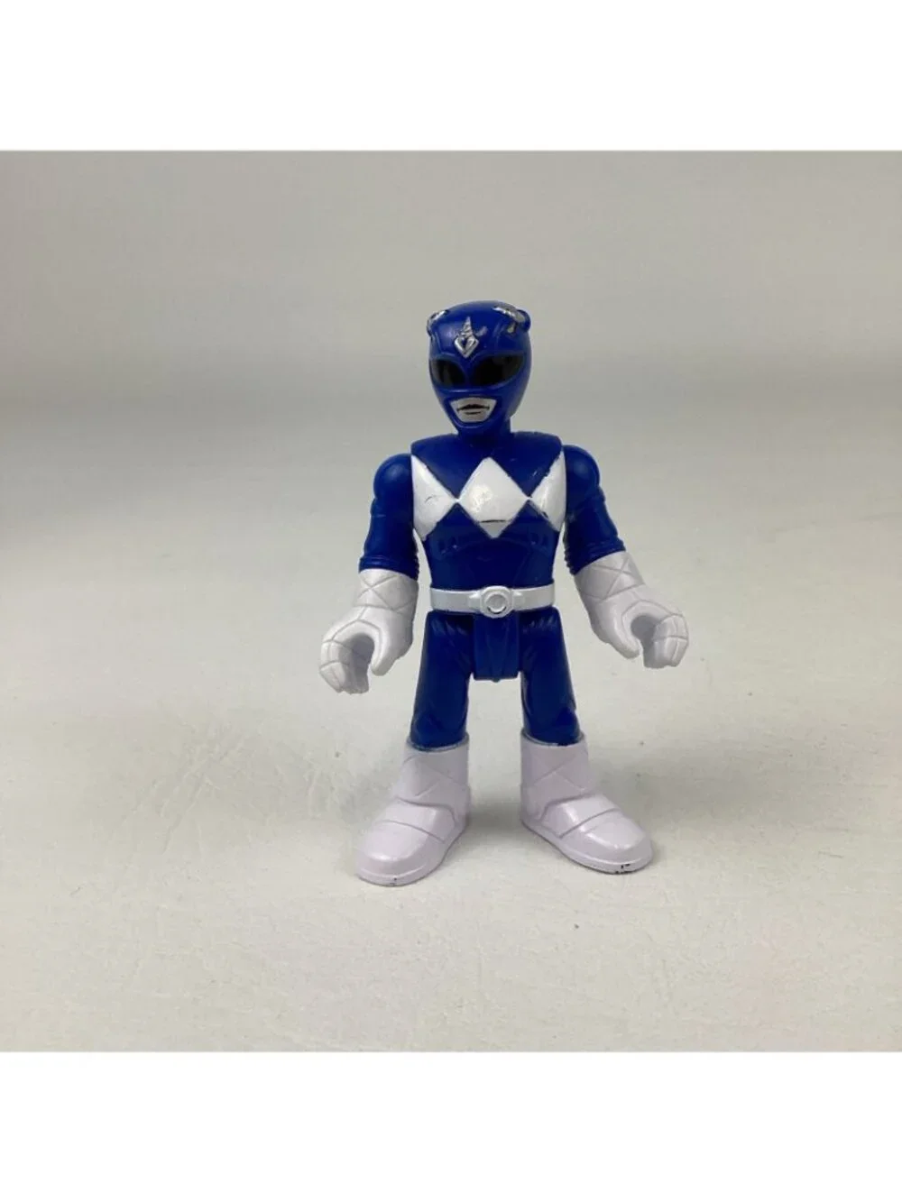Power Ranger Imaginext Blue Ranger Figure Zord Gold Trim Lot 2015 Fisher Price